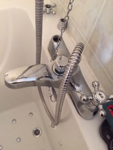 Leaky shower faucet repair